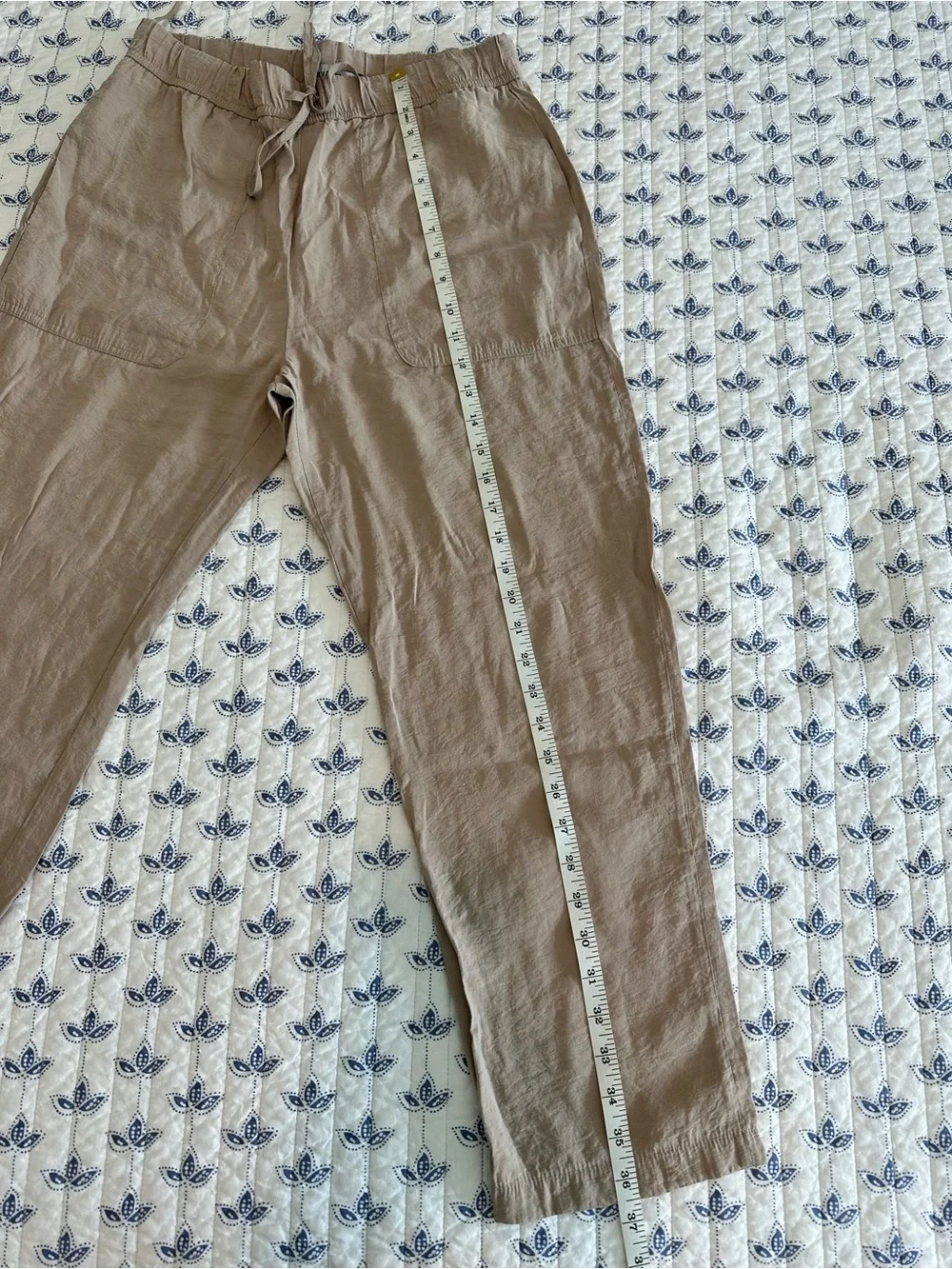 Zara Woman’s Drawstring Pants In Beige
